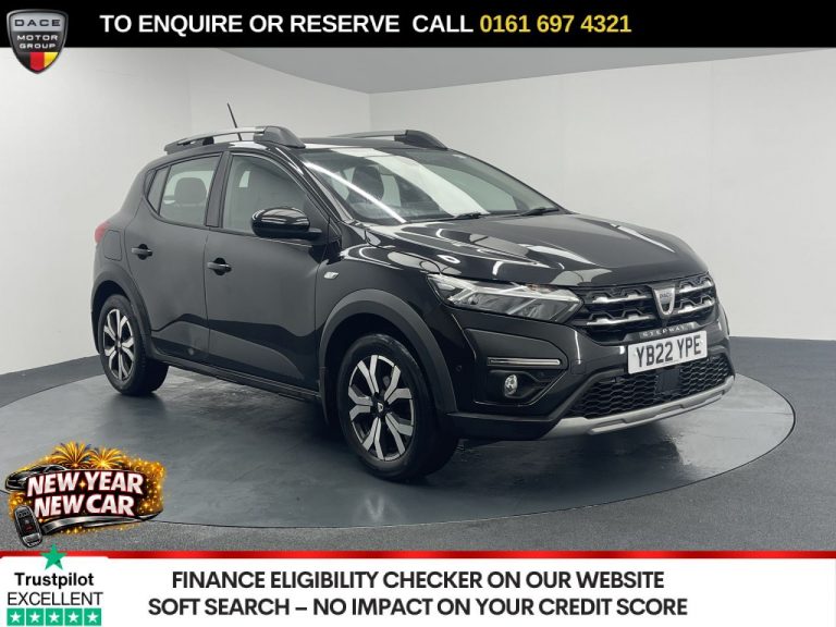 Used 2022 BLACK DACIA SANDERO STEPWAY Hatchback 1.0 TCe Prestige Hatchback 5dr Petrol CVT Euro 6 (s/s) (90 ps) PETROL (reg. 2022-07-25) (Automatic) for sale in Stockport