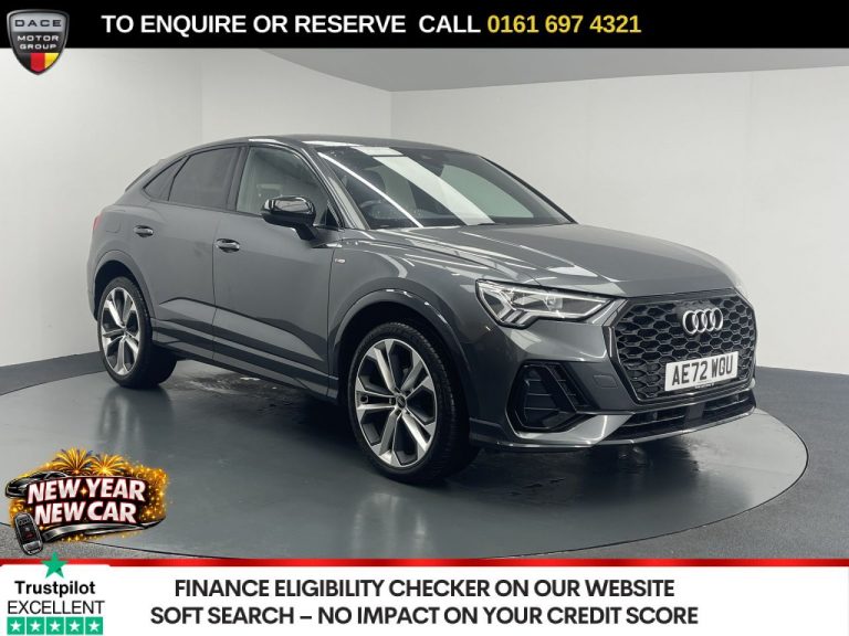 Used 2022 GREY AUDI Q3 SUV 1.5 TFSI CoD 35 Black Edition Sportback 5dr Petrol S Tronic Euro 6 (s/s) (150 ps) PETROL (reg. 2022-11-16) (Automatic) for sale in Stockport
