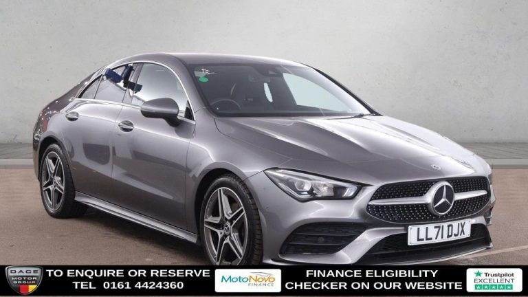 Used 2022 GREY MERCEDES-BENZ CLA Saloon 1.3 CLA180 AMG Line Coupe 4dr Petrol 7G-DCT Euro 6 (s/s) (136 ps) PETROL (reg. 2022-01-17) (Automatic) for sale in Stockport