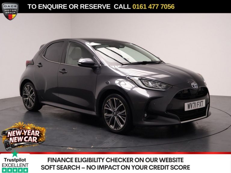 Used 2022 GREY TOYOTA YARIS Hatchback 1.5 VVT-h Excel Hatchback 5dr Petrol Hybrid E-CVT Euro 6 (s/s) (116 ps) PETROL HYBRID (reg. 2022-01-10) (Automatic) for sale in Stockport