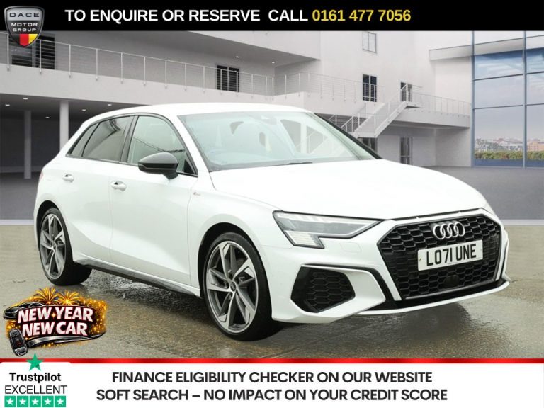 Used 2022 WHITE AUDI A3 Hatchback 1.5 TFSI 35 Edition 1 Sportback 5dr Petrol S Tronic Euro 6 (s/s) (150 ps) PETROL (reg. 2022-01-28) (Automatic) for sale in Stockport