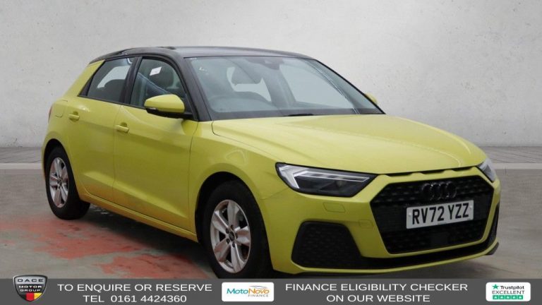 Used 2022 YELLOW AUDI A1 Hatchback 1.0 TFSI 30 Technik Sportback 5dr Petrol S Tronic Euro 6 (s/s) (110 ps) PETROL (reg. 2022-09-21) (Automatic) for sale in Stockport