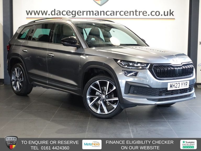 Used 2023 GREY SKODA KODIAQ SUV 1.5 TSI ACT SportLine SUV 5dr Petrol DSG Euro 6 (s/s) (7 Seat) (150 ps) PETROL (reg. 2023-07-31) (Automatic) for sale in Stockport