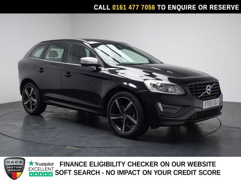 Used 2015 BLACK VOLVO XC60 SUV 2.0 D4 R-Design Nav SUV 5dr Diesel Auto Euro 6 (s/s) (190 ps) DIESEL (reg. 2015-11-13) (Automatic) for sale in Stockport