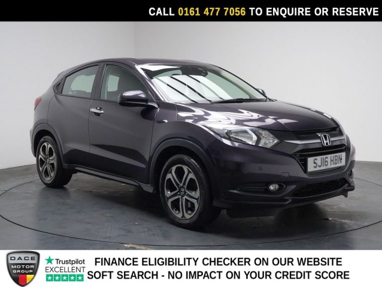 Used 2016 BLACK HONDA HR-V SUV 1.5 i-VTEC SE SUV 5dr Petrol CVT Euro 6 (s/s) (130 ps) PETROL (reg. 2016-03-28) (Automatic) for sale in Stockport