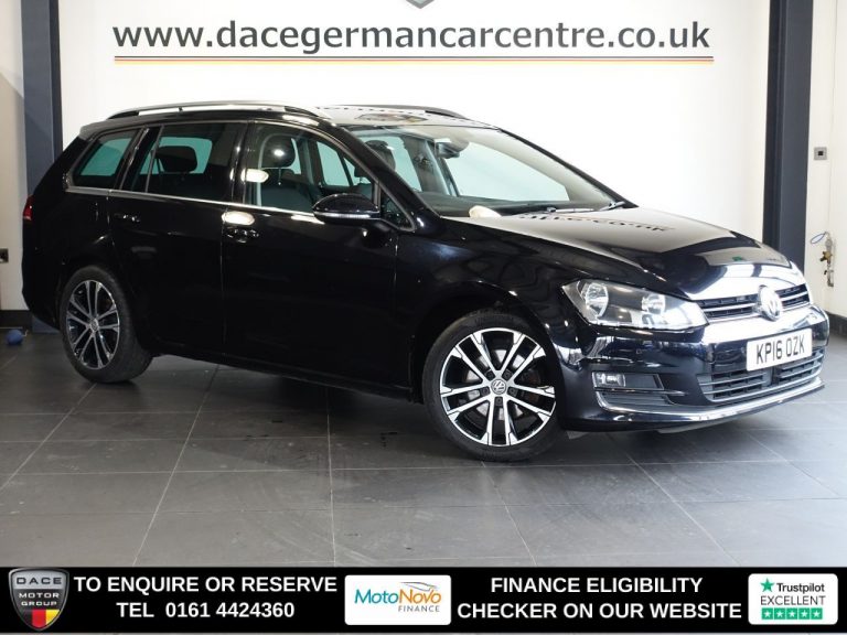 Used 2016 BLACK VOLKSWAGEN GOLF Estate 2.0 TDI BlueMotion Tech GT Estate 5dr Diesel DSG Euro 6 (s/s) (150 ps) DIESEL (reg. 2016-04-05) (Automatic) for sale in Stockport