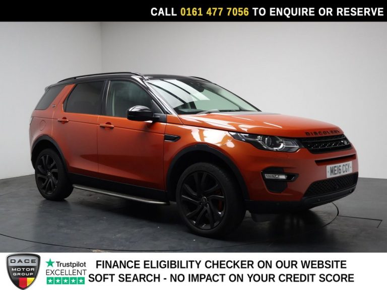 Used 2016 ORANGE LAND ROVER DISCOVERY SPORT SUV 2.0 TD4 HSE Black SUV 5dr Diesel Auto 4WD Euro 6 (s/s) (180 ps) DIESEL (reg. 2016-03-01) (Automatic) for sale in Stockport