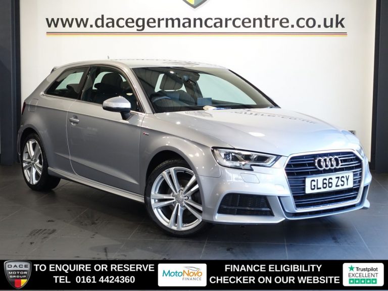 Used 2016 SILVER AUDI A3 Hatchback 1.4 TFSI CoD S line Hatchback 3dr Petrol S Tronic Euro 6 (s/s) (150 ps) PETROL (reg. 2016-12-10) (Automatic) for sale in Stockport