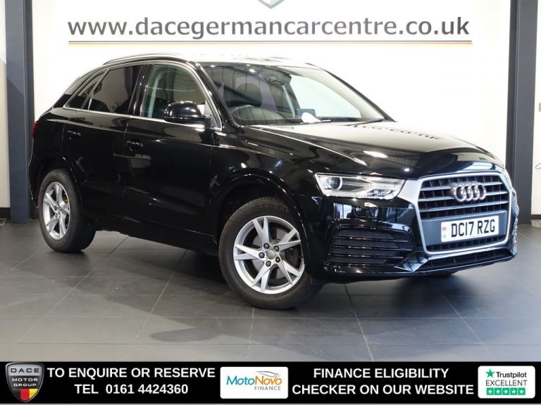 Used 2017 BLACK AUDI Q3 SUV 1.4 TFSI CoD Sport SUV 5dr Petrol S Tronic Euro 6 (s/s) (150 ps) PETROL (reg. 2017-08-25) (Automatic) for sale in Stockport
