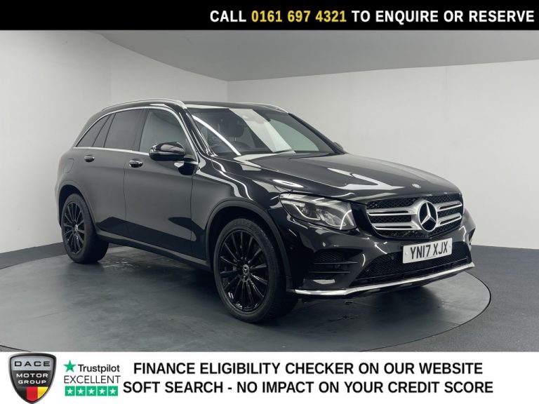 Used 2017 BLACK MERCEDES-BENZ GLC SUV 2.1 GLC250d AMG Line (Premium) SUV 5dr Diesel G-Tronic 4MATIC Euro 6 (s/s) (204 ps) DIESEL (reg. 2017-03-01) (Automatic) for sale in Stockport