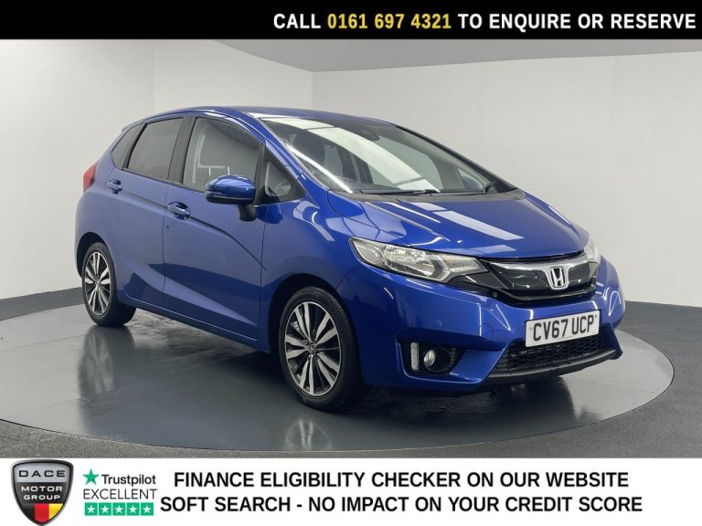 Used 2017 BLUE HONDA JAZZ Hatchback 1.3 i-VTEC EX Hatchback 5dr Petrol CVT Euro 6 (s/s) (102 ps) PETROL (reg. 2017-11-30) (Automatic) for sale in Stockport