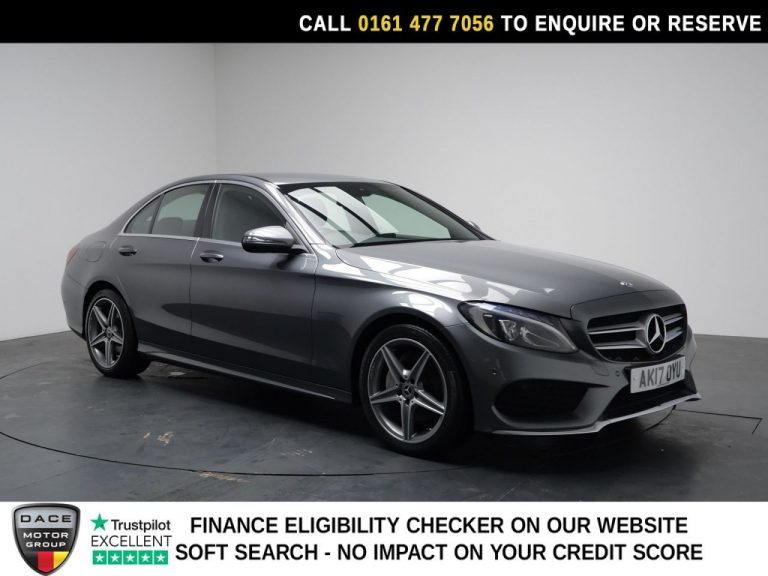 Used 2017 GREY MERCEDES-BENZ C-CLASS Saloon 2.1 C220d AMG Line Saloon 4dr Diesel G-Tronic+ Euro 6 (s/s) (170 ps) DIESEL (reg. 2017-06-16) (Automatic) for sale in Stockport