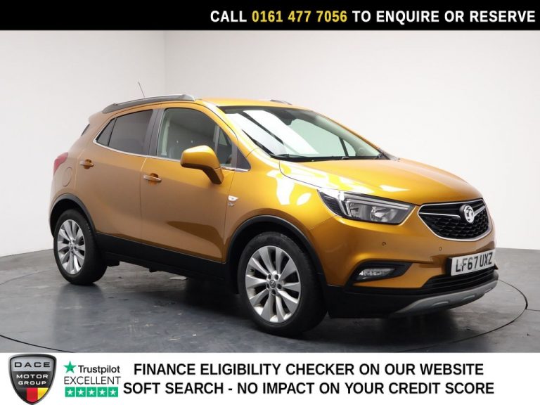 Used 2017 ORANGE VAUXHALL MOKKA X SUV 1.4i Turbo Elite Nav SUV 5dr Petrol Auto Euro 6 (140 ps) PETROL (reg. 2017-09-02) (Automatic) for sale in Stockport