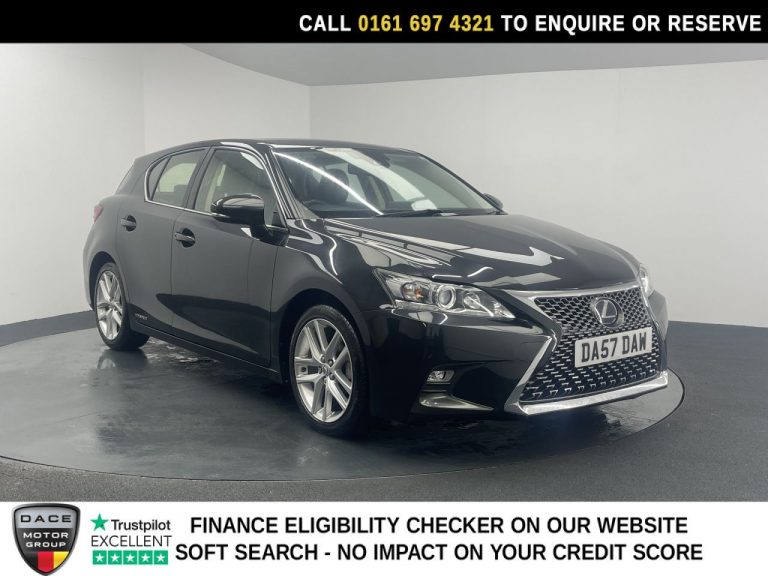 Used 2018 BLACK LEXUS CT Hatchback 1.8 200h SE (Plus Pack) Hatchback 5dr Petrol Hybrid CVT Euro 6 (s/s) (136 ps) PETROL HYBRID (reg. 2018-06-28) (Automatic) for sale in Stockport