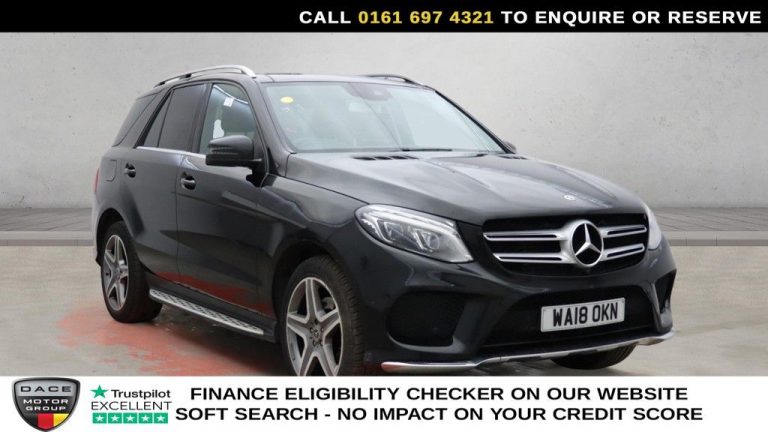 Used 2018 BLACK MERCEDES-BENZ GLE SUV 2.1 GLE250d AMG Line (Premium) SUV 5dr Diesel G-Tronic 4MATIC Euro 6 (s/s) (204 ps) DIESEL (reg. 2018-03-22) (Automatic) for sale in Stockport