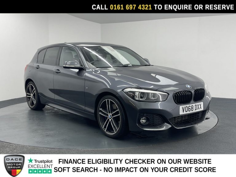 Used 2018 GREY BMW 1 SERIES Hatchback 1.5 116d M Sport Shadow Edition Hatchback 5dr Diesel Auto Euro 6 (s/s) (116 ps) DIESEL (reg. 2018-09-20) (Automatic) for sale in Stockport