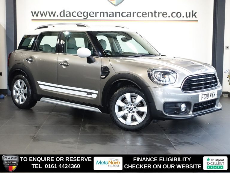 Used 2018 SILVER MINI COUNTRYMAN SUV 1.5 Cooper SUV 5dr Petrol Auto 6Spd ALL4 Euro 6 (s/s) (136 ps) PETROL (reg. 2018-03-21) (Automatic) for sale in Stockport