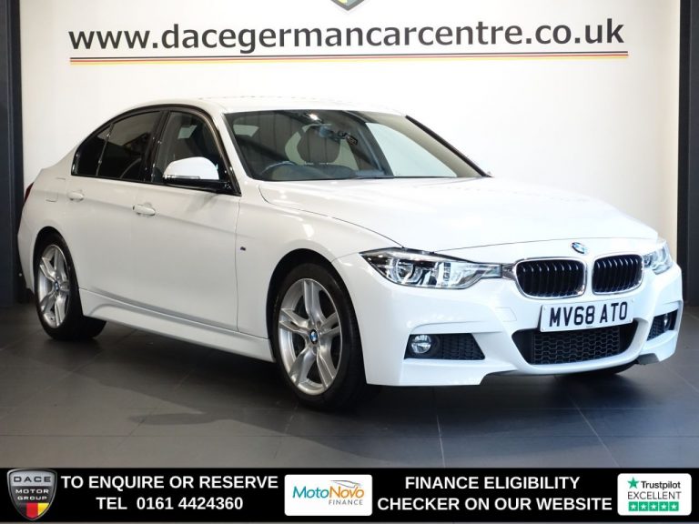 Used 2018 WHITE BMW 3 SERIES Saloon 2.0 320i M Sport Saloon 4dr Petrol Auto Euro 6 (s/s) (184 ps) PETROL (reg. 2018-10-31) (Automatic) for sale in Stockport