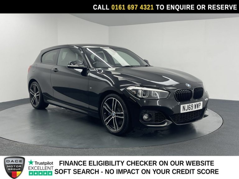 Used 2019 BLACK BMW 1 SERIES Hatchback 2.0 120i GPF M Sport Shadow Edition Hatchback 3dr Petrol Auto Euro 6 (s/s) (184 ps) PETROL (reg. 2019-09-27) (Automatic) for sale in Stockport
