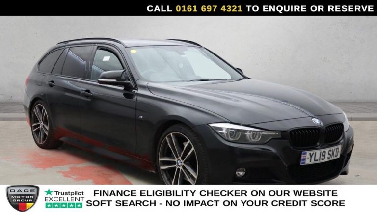 Used 2019 BLACK BMW 3 SERIES Estate 2.0 320i M Sport Shadow Edition Touring 5dr Petrol Auto Euro 6 (s/s) (184 ps) PETROL (reg. 2019-05-29) (Automatic) for sale in Stockport