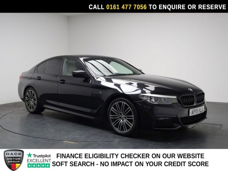 Used 2019 BLACK BMW 5 SERIES Saloon 3.0 530d M Sport Saloon 4dr Diesel Auto Euro 6 (s/s) (265 ps) DIESEL (reg. 2019-03-31) (Automatic) for sale in Stockport