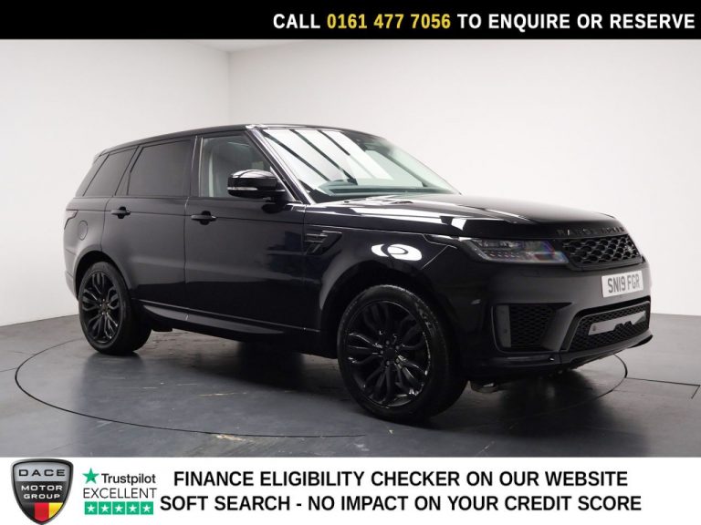 Used 2019 BLACK LAND ROVER RANGE ROVER SPORT SUV 3.0 SD V6 HSE SUV 5dr Diesel Auto 4WD Euro 6 (s/s) (306 ps) DIESEL (reg. 2019-07-31) (Automatic) for sale in Stockport