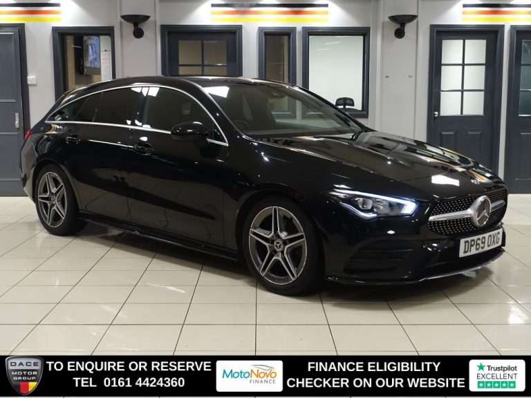 Used 2019 BLACK MERCEDES-BENZ CLA Estate 1.3 CLA180 AMG Line Shooting Brake 5dr Petrol 7G-DCT Euro 6 (s/s) (136 ps) PETROL (reg. 2019-12-17) (Automatic) for sale in Stockport