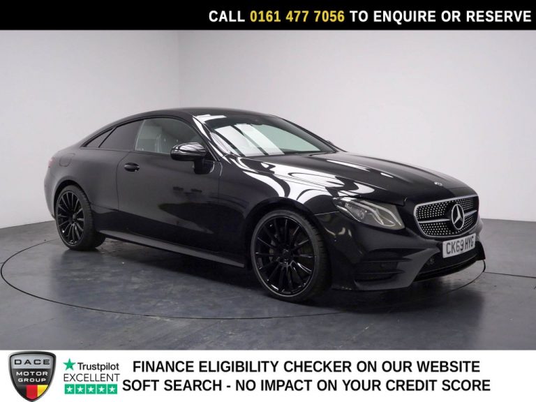 Used 2019 BLACK MERCEDES-BENZ E-CLASS Coupe 2.0 E350 AMG Line Coupe 2dr Petrol G-Tronic+ Euro 6 (s/s) (313 ps) PETROL (reg. 2019-11-18) (Automatic) for sale in Stockport