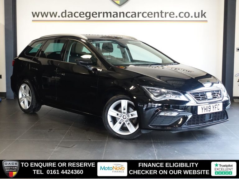 Used 2019 BLACK SEAT LEON Estate 1.5 TSI EVO FR ST 5dr Petrol DSG Euro 6 (s/s) (150 ps) PETROL (reg. 2019-03-21) (Automatic) for sale in Stockport