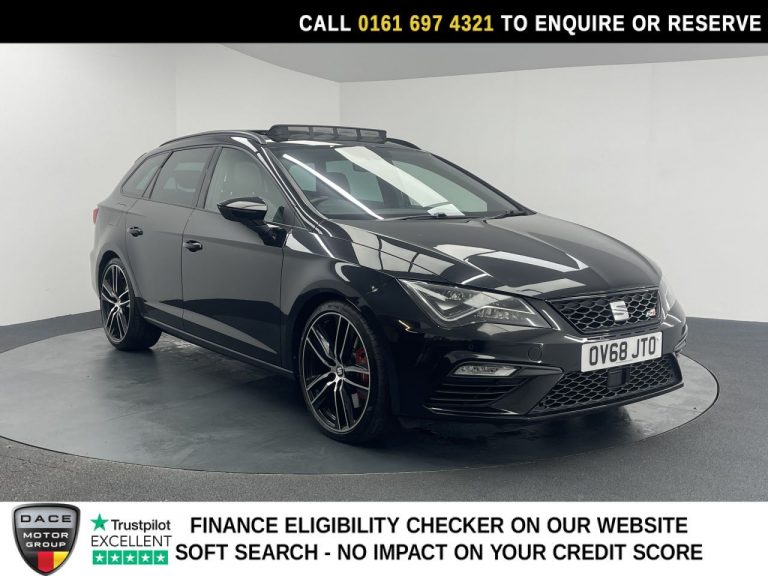 Used 2019 BLACK SEAT LEON Estate 2.0 TSI Cupra 300 ST 5dr Petrol DSG 7 Spd 4Drive Euro 6 (s/s) (300 ps) PETROL (reg. 2019-01-12) (Automatic) for sale in Stockport