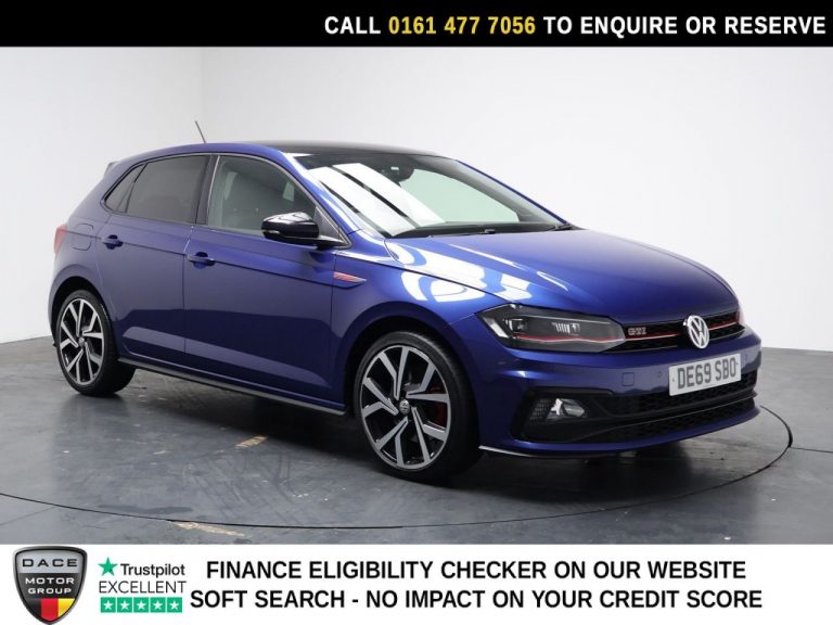 Used 2019 BLUE VOLKSWAGEN POLO Hatchback 2.0 TSI GPF GTI+ Hatchback 5dr Petrol DSG Euro 6 (s/s) (200 ps) PETROL (reg. 2019-10-24) (Automatic) for sale in Stockport