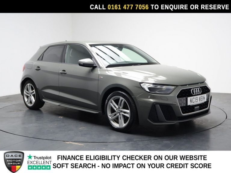 Used 2019 GREY AUDI A1 Hatchback 1.0 TFSI 30 S line Sportback 5dr Petrol S Tronic Euro 6 (s/s) (116 ps) PETROL (reg. 2019-07-18) (Automatic) for sale in Stockport