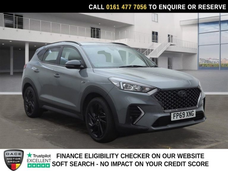 Used 2019 GREY HYUNDAI TUCSON SUV 1.6 T-GDi N Line SUV 5dr Petrol DCT Euro 6 (s/s) (177 ps) PETROL (reg. 2019-11-29) (Automatic) for sale in Stockport