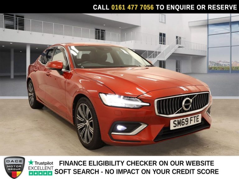 Used 2019 RED VOLVO S60 Saloon 2.0 T5 Inscription Plus Saloon 4dr Petrol Auto Euro 6 (s/s) (250 ps) PETROL (reg. 2019-12-24) (Automatic) for sale in Stockport