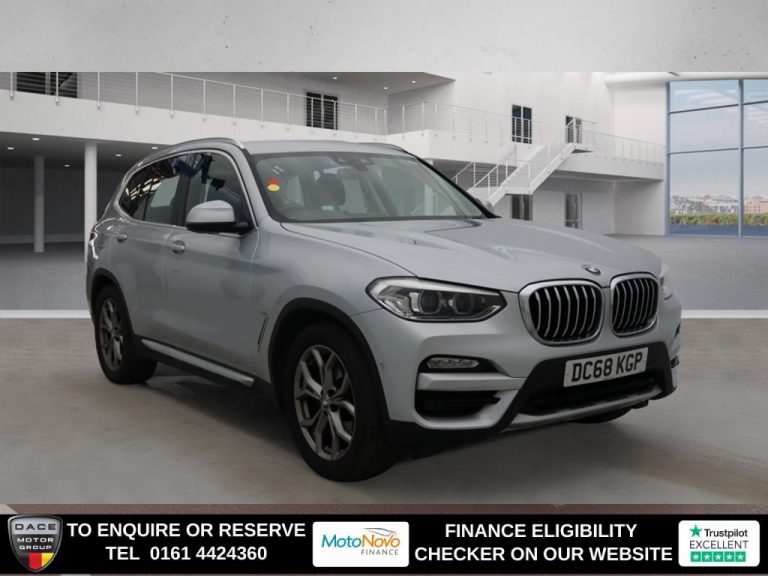 Used 2019 SILVER BMW X3 SUV 2.0 20i xLine SUV 5dr Petrol Auto xDrive Euro 6 (s/s) (184 ps) PETROL (reg. 2019-02-18) (Automatic) for sale in Stockport