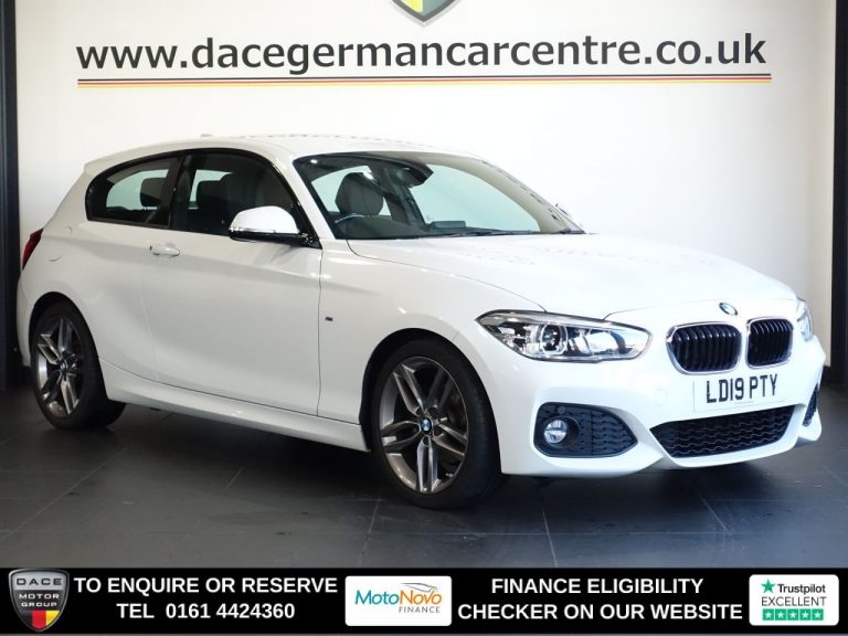 Used 2019 WHITE BMW 1 SERIES Hatchback 2.0 120i GPF M Sport Hatchback 3dr Petrol Auto Euro 6 (s/s) (184 ps) PETROL (reg. 2019-03-28) (Automatic) for sale in Stockport