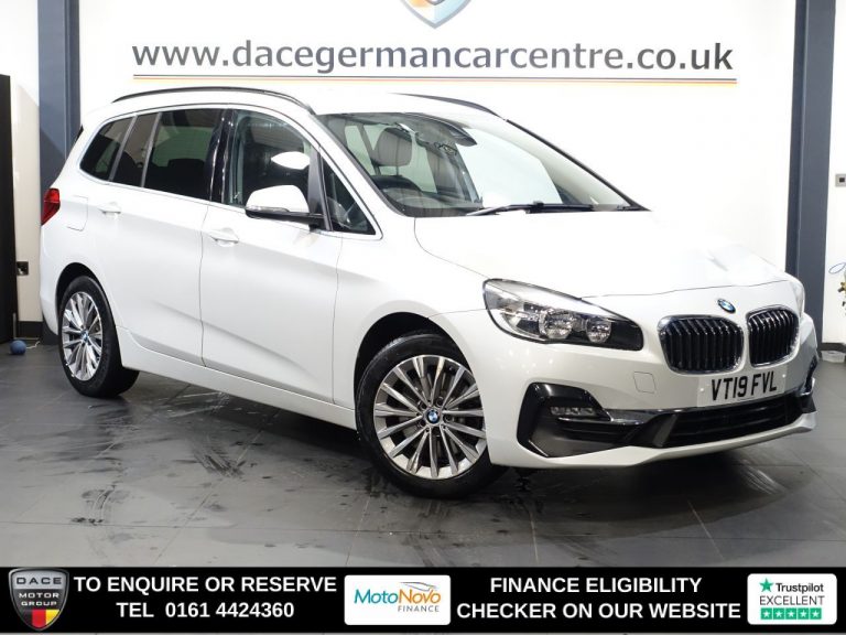 Used 2019 WHITE BMW 2 Series GRAN TOURER MPV 2.0 220d Luxury MPV 5dr Diesel Auto Euro 6 (s/s) (190 ps) DIESEL (reg. 2019-06-28) (Automatic) for sale in Stockport