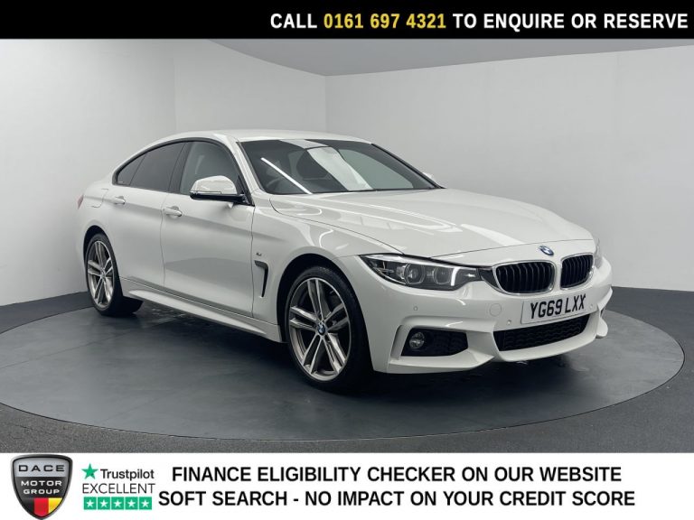 Used 2019 WHITE BMW 4 SERIES GRAN COUPE Hatchback 2.0 420i GPF M Sport Hatchback 5dr Petrol Auto xDrive Euro 6 (s/s) (184 ps) PETROL (reg. 2019-09-18) (Automatic) for sale in Stockport