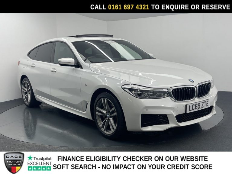 Used 2019 WHITE BMW 6 SERIES GRAN TURISMO Hatchback 2.0 620d M Sport GT 5dr Diesel Auto Euro 6 (s/s) (190 ps) DIESEL (reg. 2019-11-13) (Automatic) for sale in Stockport