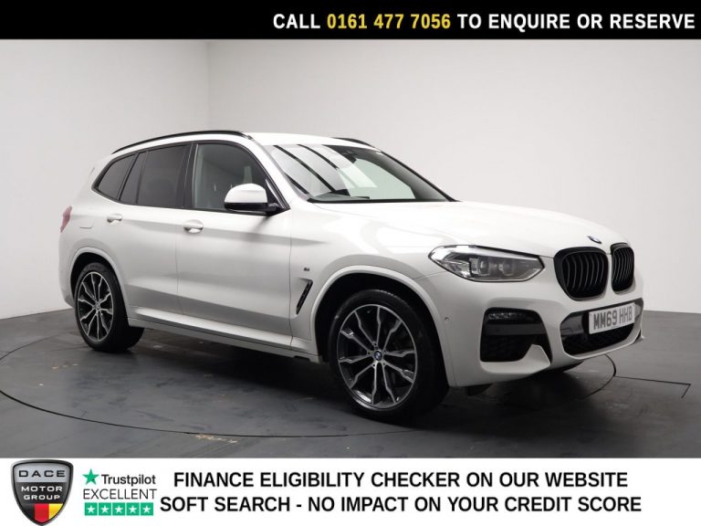 Used 2019 WHITE BMW X3 SUV 2.0 20d M Sport SUV 5dr Diesel Auto xDrive Euro 6 (s/s) (190 ps) DIESEL (reg. 2019-12-23) (Automatic) for sale in Stockport