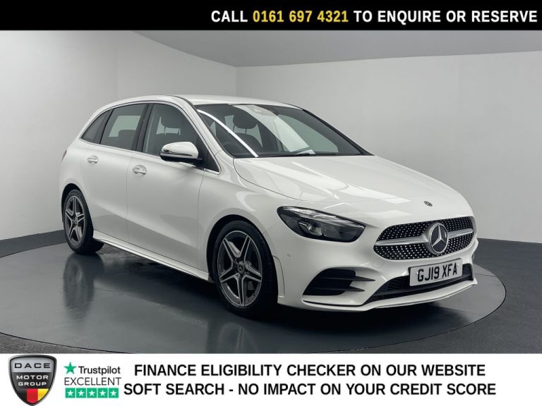 Used 2019 WHITE MERCEDES-BENZ B-CLASS MPV 2.0 B200d AMG Line (Premium) MPV 5dr Diesel 8G-DCT Euro 6 (s/s) (150 ps) DIESEL (reg. 2019-03-29) (Automatic) for sale in Stockport
