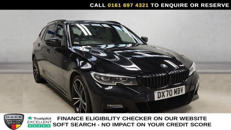 Used 2020 BLACK BMW 3 SERIES Estate 2.0 320d M Sport Touring 5dr Diesel Auto Euro 6 (s/s) (190 ps) DIESEL (reg. 2020-09-01) (Automatic) for sale in Stockport