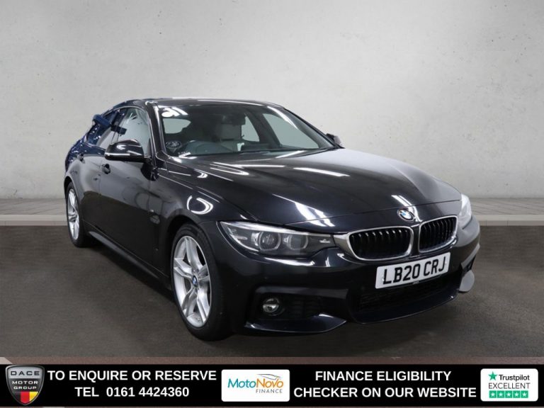 Used 2020 BLACK BMW 4 SERIES GRAN COUPE Hatchback 2.0 420d M Sport Hatchback 5dr Diesel Auto Euro 6 (s/s) (190 ps) DIESEL (reg. 2020-08-28) (Automatic) for sale in Stockport