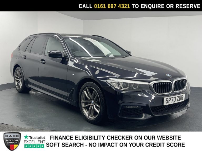 Used 2020 BLACK BMW 5 SERIES Estate 2.0 520i GPF M Sport Touring 5dr Petrol Auto Euro 6 (s/s) (184 ps) PETROL (reg. 2020-09-30) (Automatic) for sale in Stockport