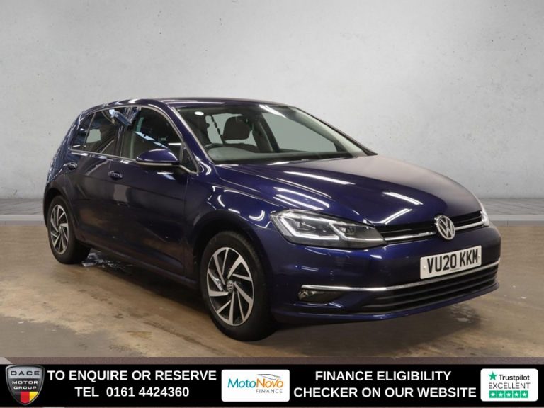 Used 2020 BLUE VOLKSWAGEN GOLF Hatchback 1.5 TSI EVO Match Edition Hatchback 5dr Petrol DSG Euro 6 (s/s) (150 ps) PETROL (reg. 2020-03-02) (Automatic) for sale in Stockport