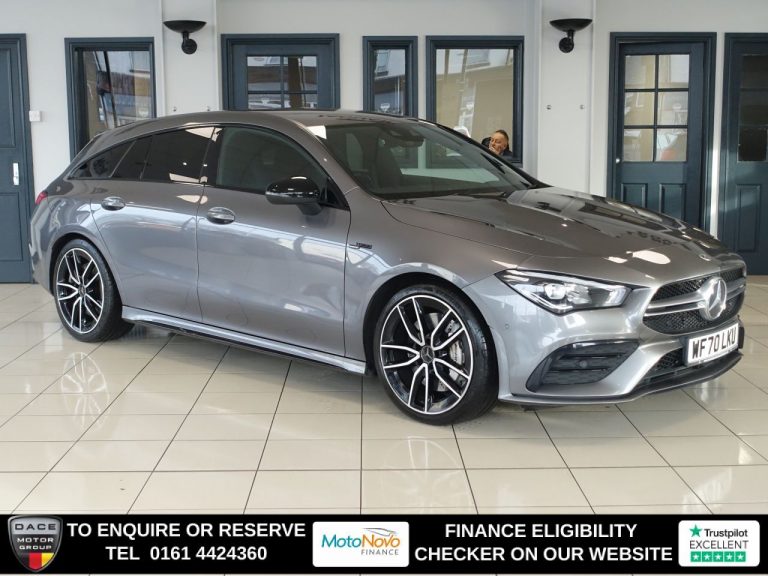 Used 2020 GREY MERCEDES-BENZ CLA Estate 2.0 CLA35 AMG (Premium) Shooting Brake 5dr Petrol 7G-DCT 4MATIC Euro 6 (s/s) (306 ps) PETROL (reg. 2020-10-12) (Automatic) for sale in Stockport