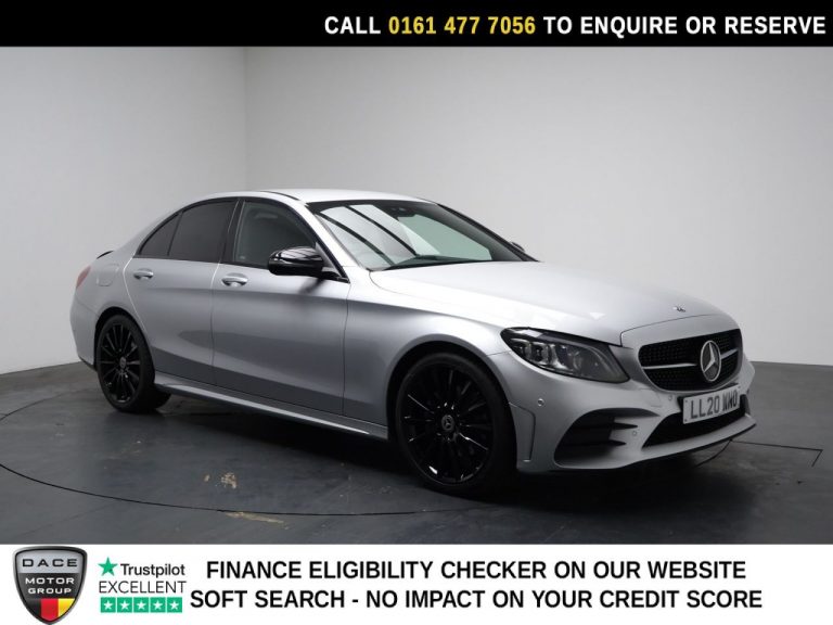 Used 2020 SILVER MERCEDES-BENZ C-CLASS Saloon 2.0 C220d AMG Line (Premium) Saloon 4dr Diesel G-Tronic+ Euro 6 (s/s) (194 ps) DIESEL (reg. 2020-07-31) (Automatic) for sale in Stockport