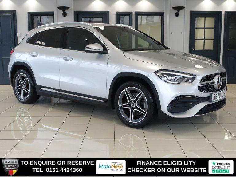 Used 2020 SILVER MERCEDES-BENZ GLA SUV 1.3 GLA200 AMG Line SUV 5dr Petrol 7G-DCT Euro 6 (s/s) (163 ps) PETROL (reg. 2020-11-17) (Automatic) for sale in Stockport