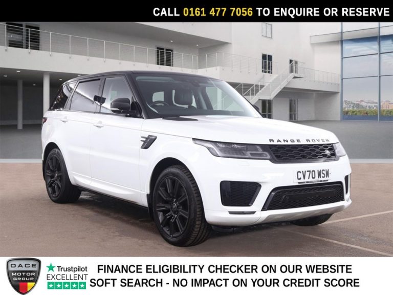 Used 2020 WHITE LAND ROVER RANGE ROVER SPORT SUV 3.0 SD V6 HSE Dynamic SUV 5dr Diesel Auto 4WD Euro 6 (s/s) (306 ps) DIESEL (reg. 2020-09-24) (Automatic) for sale in Stockport