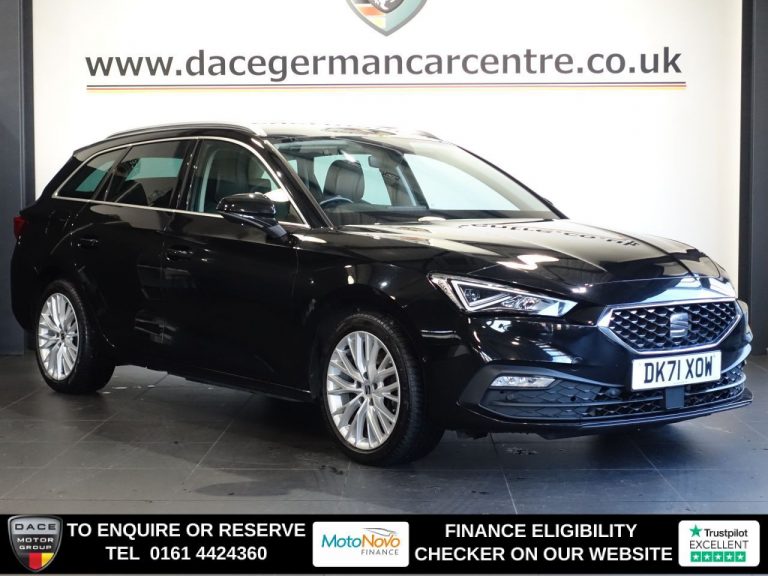 Used 2021 BLACK SEAT LEON Estate 1.4 eHybrid 12.8kWh XCELLENCE Estate 5dr Petrol Plug-in Hybrid DSG Euro 6 (s/s) (204 ps) PETROL PLUG-IN HYBRID (reg. 2021-09-02) (Automatic) for sale in Stockport